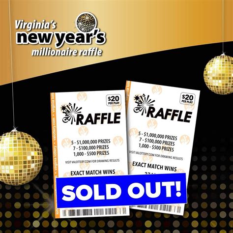 how many holiday millionaire raffle tickets are left|Virginia's New Year's Millionaire Raffle .